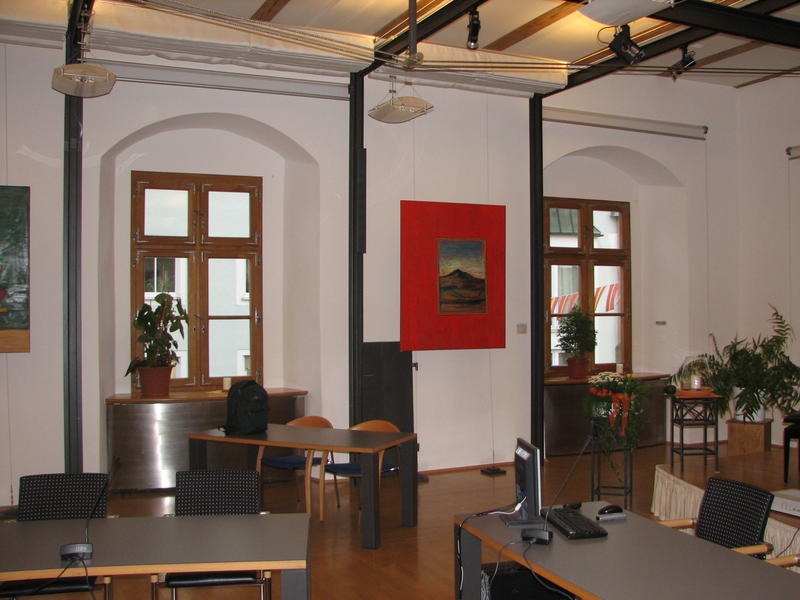 Langhaussaal, deklariert als Sitzungssaal für eine Stadtratssitzung